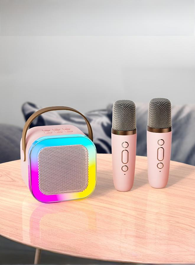 Portable Bluetooth Speaker with Lights (Included Microphone) - Image 1